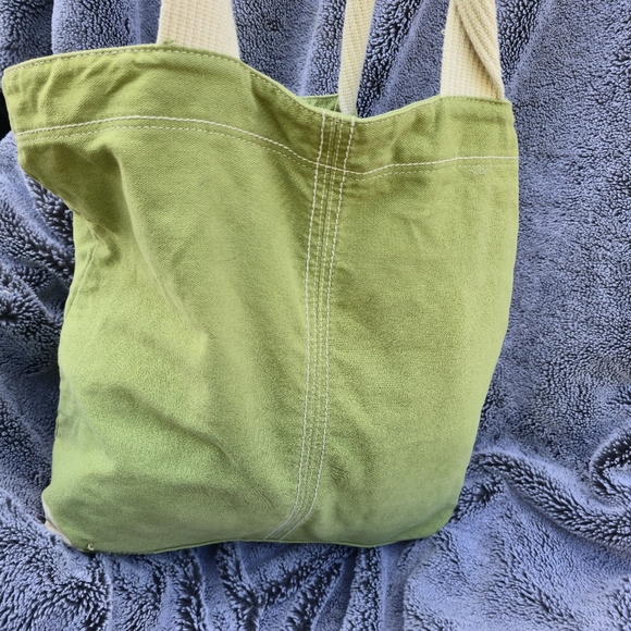 Vintage Y2k Life is Good canvas tote Floral - Picture 6 of 9